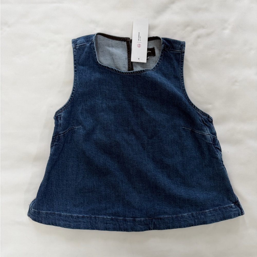 NWT AG DARK BLUE DENIM TANK TOP
